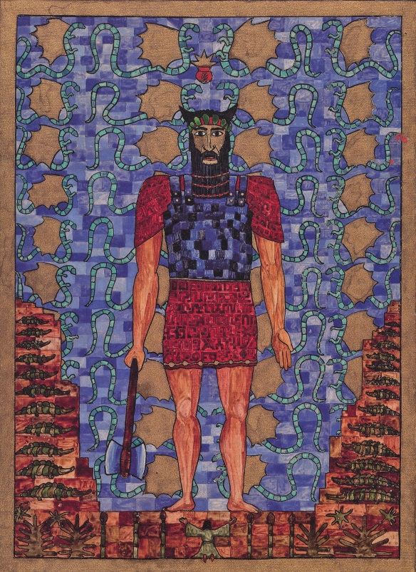 red book - Jung's painting of Idzubar the God of the ancient world